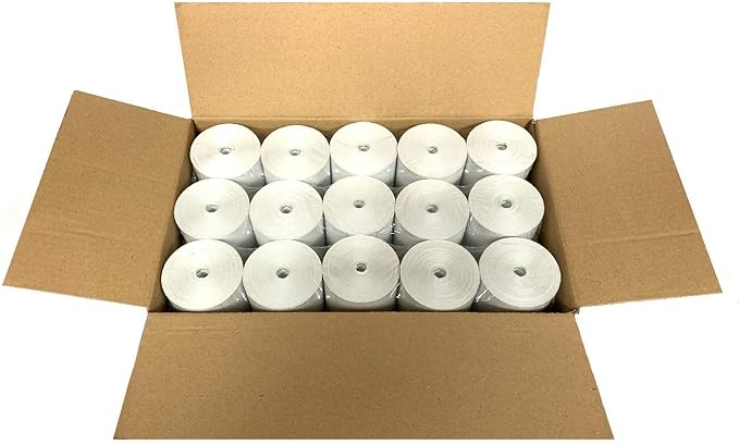 3 1/8 x 190 Thermal Receipt Paper Rolls For Most POS Systems and Receipt Printers, Compatible With Clover Station, Square Station, Toast Station, TM-T88, TSP Series (30 Rolls)-DeskLoop Office