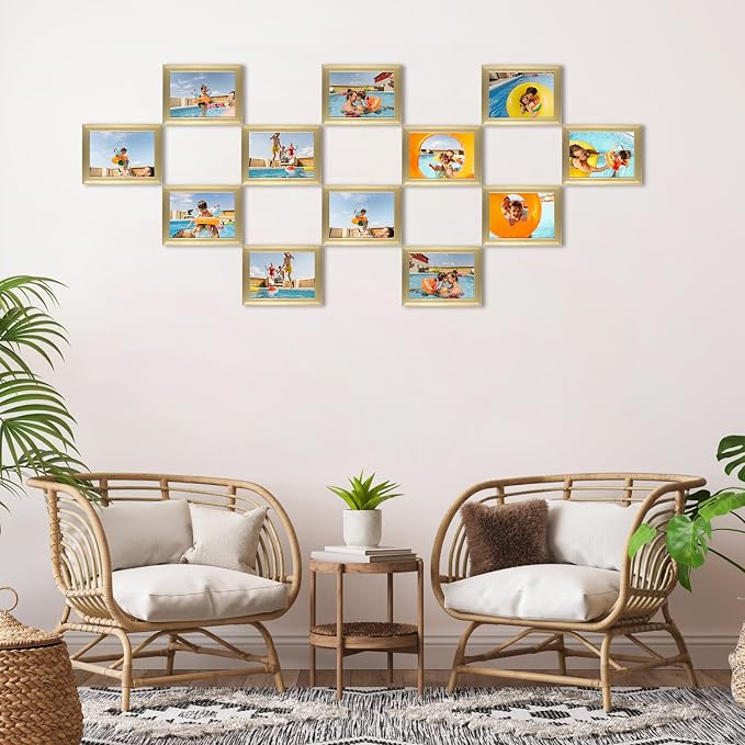 Giftgarden 5x7 Picture Frame Gold Set of 12 - Image 5
