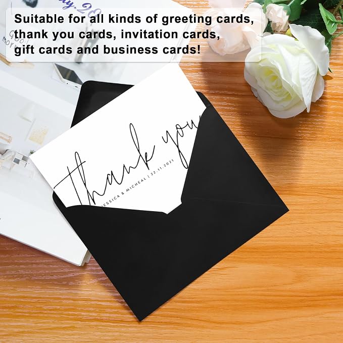 50 Pack A7 Envelopes, 5.24 x 7.24 in Envelopes - Image 2