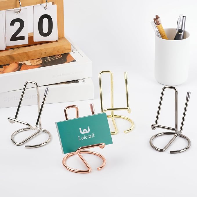 Business Card Holder for Desk, Cute Metal Card Organizers and Office Desk - Image 6