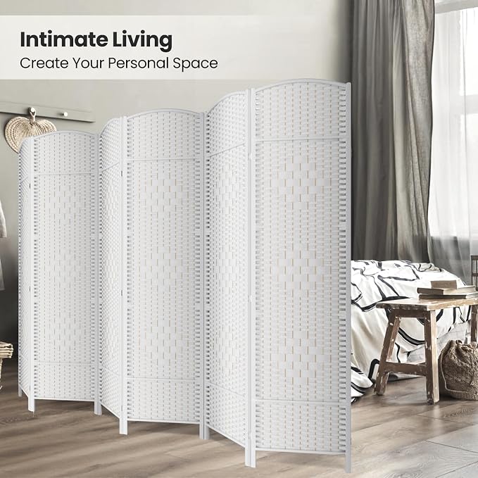 Cocosica 6 Panel Room Divider, 6Ft Folding Privacy Screen, Tall - Image 4