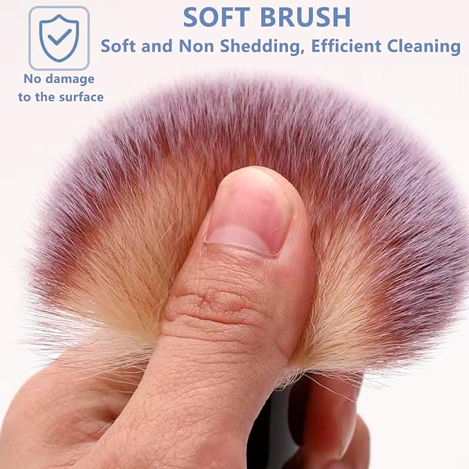 3 Pack Microfiber Duster, Small Dust Brushes, Feather Duster, Soft Fibers - Image 3
