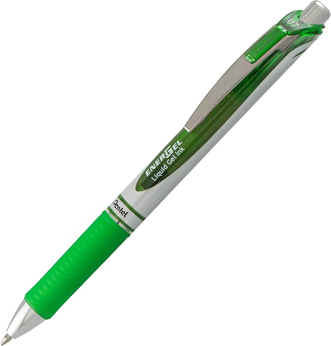 Pentel EnerGel RTX Retractable Liquid Gel Pen, Metal Tip, Medium Line - Image 2