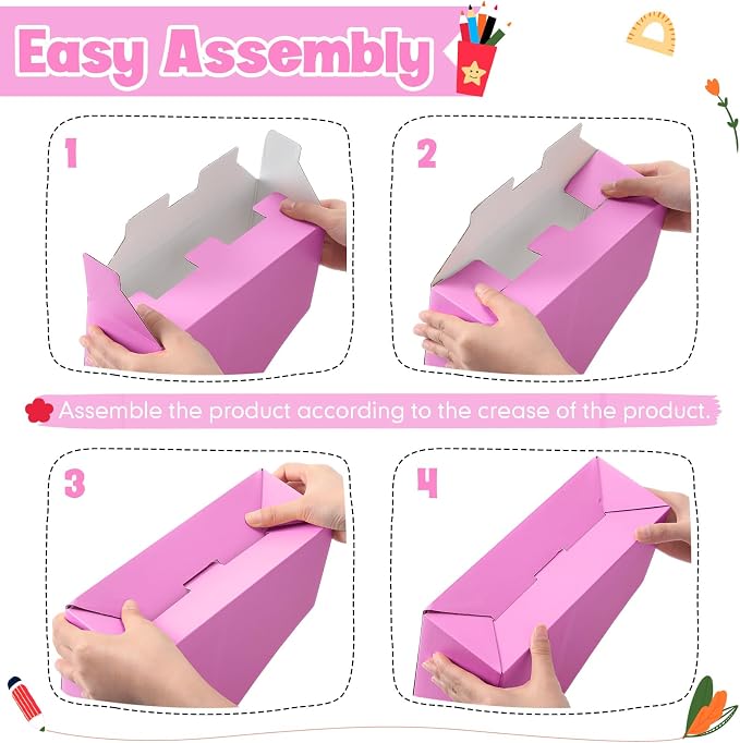 Colarr 24 Pcs Cardboard Magazine Holders 12 Colors Magazine Storage Box - Image 4