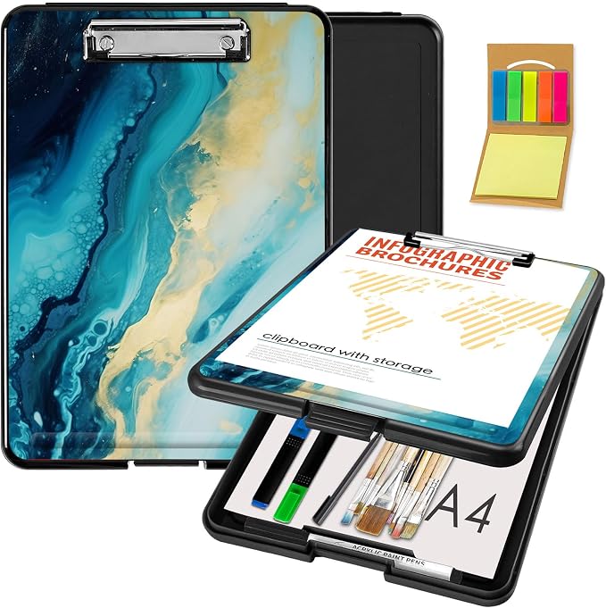 Clipboard with Storage, Office Supplies Nursing Clipboards Folder with Pen by CAPAUNVDA