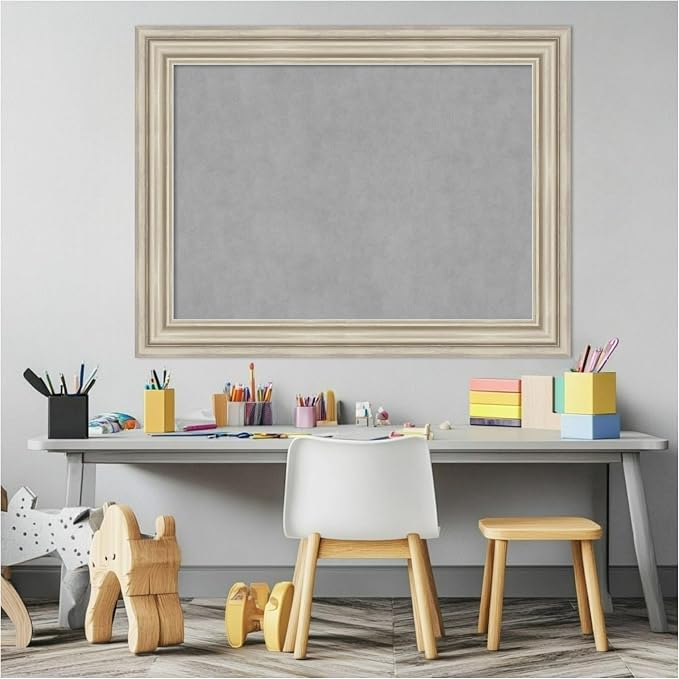 Amanti Art Silver Framed Magnetic Board 26x34 Medium Vision Board - Image 5