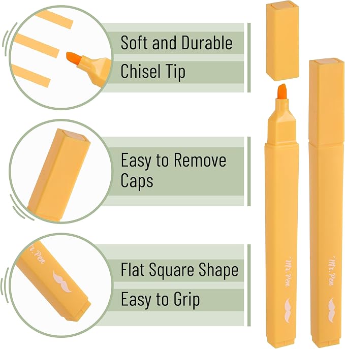 Mr. Pen- Aesthetic Highlighters No Bleed, 10 Pack, Cute Highlighters Assorted - Image 4