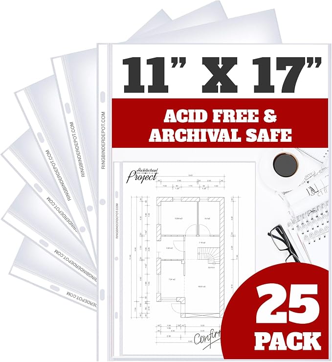 Office Werks 11x17 Sheet Protectors by Office+Werks