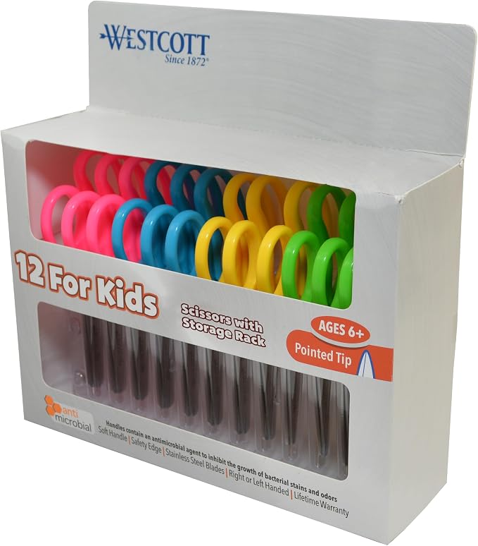 Westcott 5-Inch Pointed Safety Scissors by Westcott