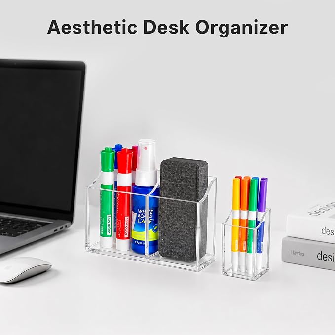 HBlife Magnetic Dry Erase Marker Holder Set - Image 7