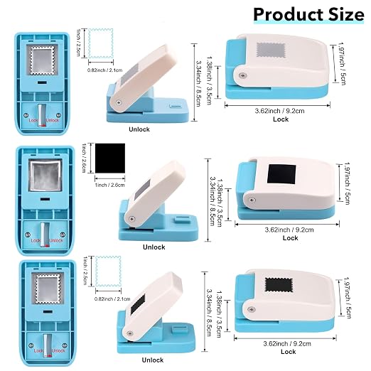 BAOFALI 3Pcs/Set 2 Rectangular Postage Stamp 1X0.8inch - Image 2