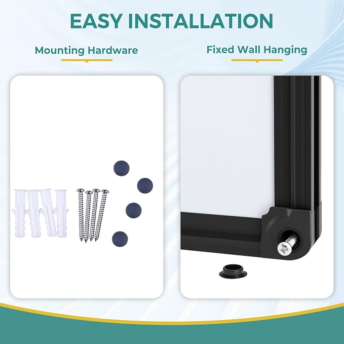 Magnetic Dry Erase Board, Wall-Mounted White Board - Image 3