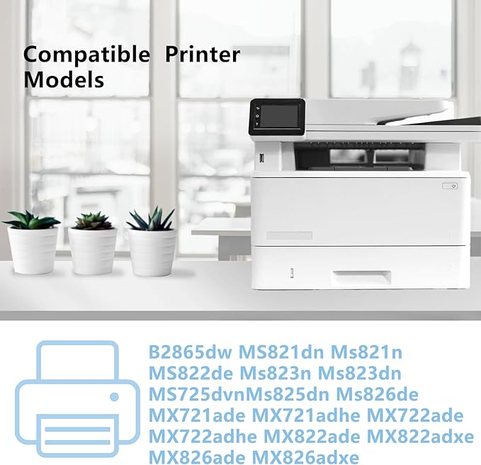 High Yield 58D0Z00 Black Imaging Drum Compatible for Lexmark 58D0Z00 Drum Unit for B2865dw MS725dvn MS821dn MS821n MS823dn MS825dn MS826de MX721ade MX722ade MX822ade MX826ade MX826adxe Printers-DeskLoop Office