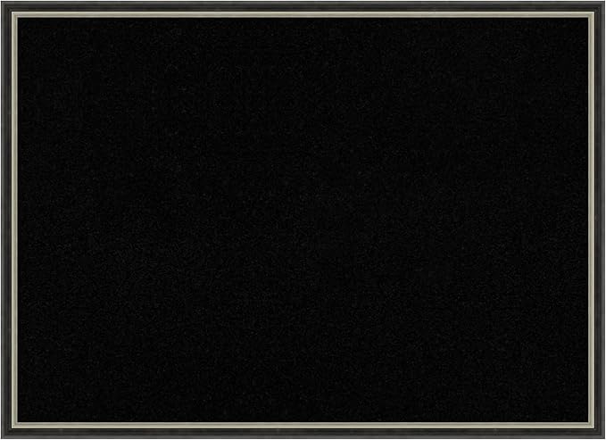 Amanti Art Black Cork Board for Wall, 21x29 Vision Board with Black Wood Frame, Medium Corkboard Office Decor for Home Organization, Modern Corkboard Pinboard to Display Items for Home Organization-DeskLoop Office