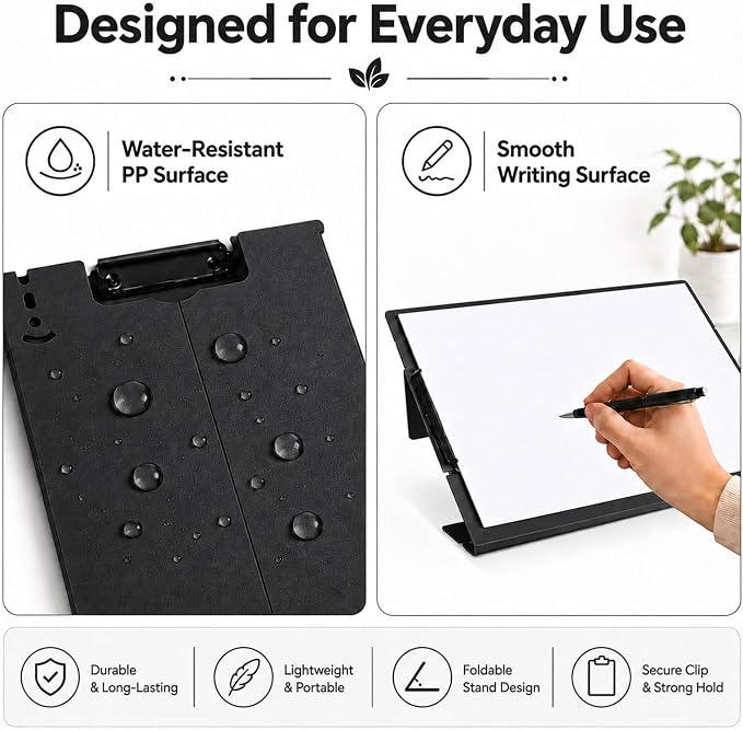 Free Standing Clipboard Foldable and Desktop Document Stand - Image 4