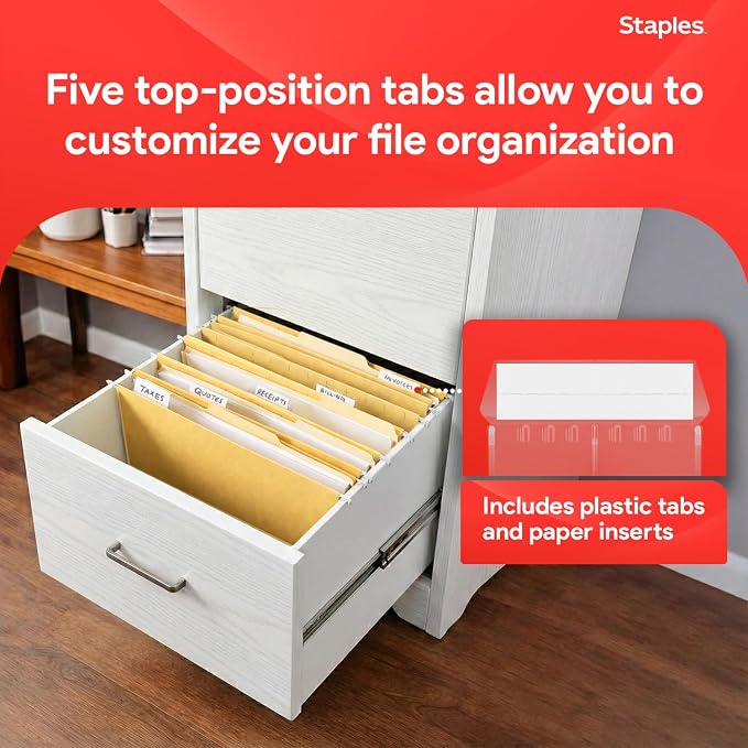 Staples Hanging File Folders, Letter Size, Durable Construction – 25/Box - Image 6