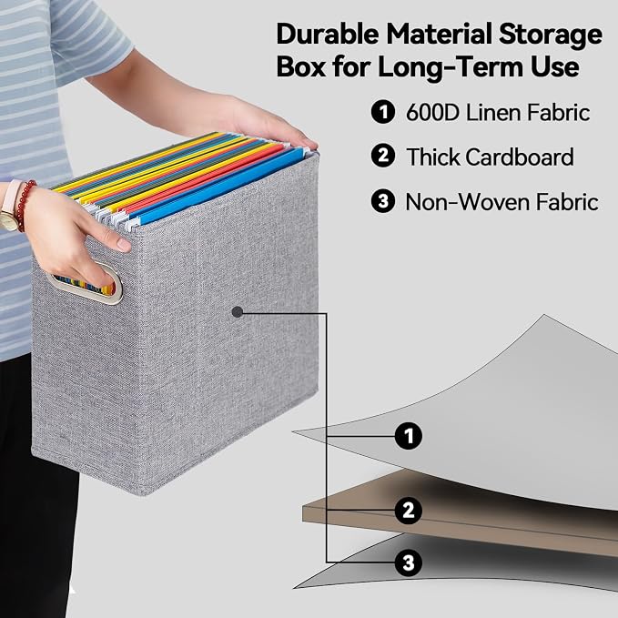 ComfortKeeper 4 Packs Letter Size File Organizer, File Folders Organizer - Image 3
