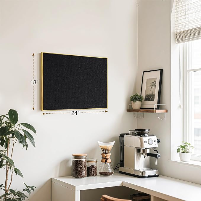 Fabric Bulletin Board, Upgraded Canvas Surface, Wall Mounted, - Image 6