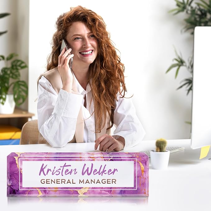 Desk Name Plate Personalized, Custom Name Plate - Image 3
