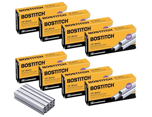 Bostitch Office B8 PowerCrown 0.25 Inch Staples, 000 Staples by BostitchOfficeProducts