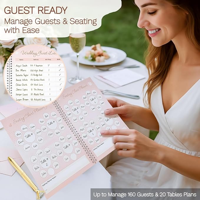 Wedding Planner Book Organizer: 12-Month Checklist - Image 4