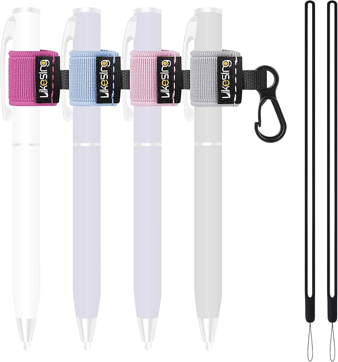 Likesing Pen Holder for Lanyard, Portable Elastic Retractable Pencil Holder by Makelifethewayyoulike