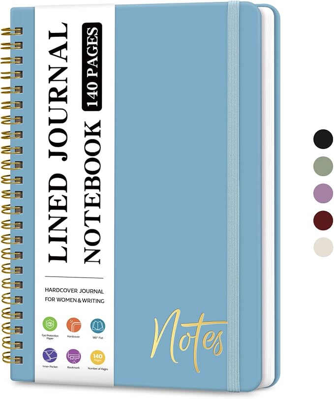 ZOTIA Lined Spiral Journal Notebook by Zotia