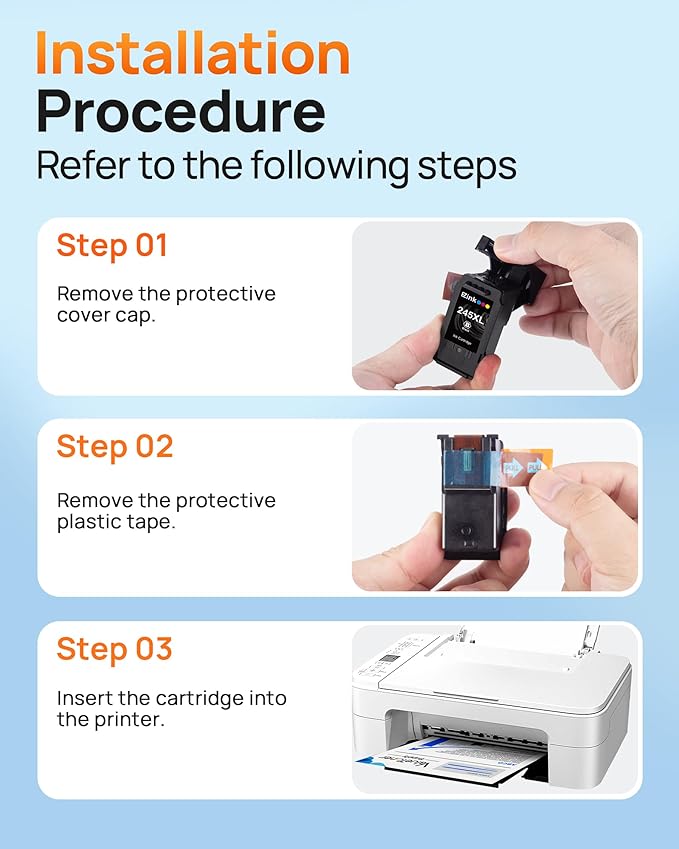 E-Z Ink 245XL Ink Cartridge Replacement for Canon 245XL Black Ink 245 XL PG-245XL PG245XL Works with Pixma MX490 MG2522 TR4520 MG2525 TS3122 TS3322 TS202 MG2520 MG2922 MG3022 (2 Black)-DeskLoop Office