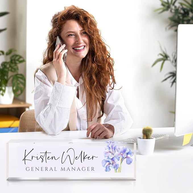 Desk Name Plate Personalized, Custom Name Plate - Image 2