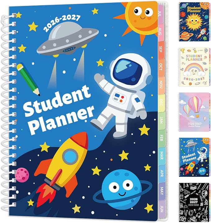 SUNEE Elementary Student Planner 2026-2027, Dated Academic Year Jul. 2026 by SUNEE