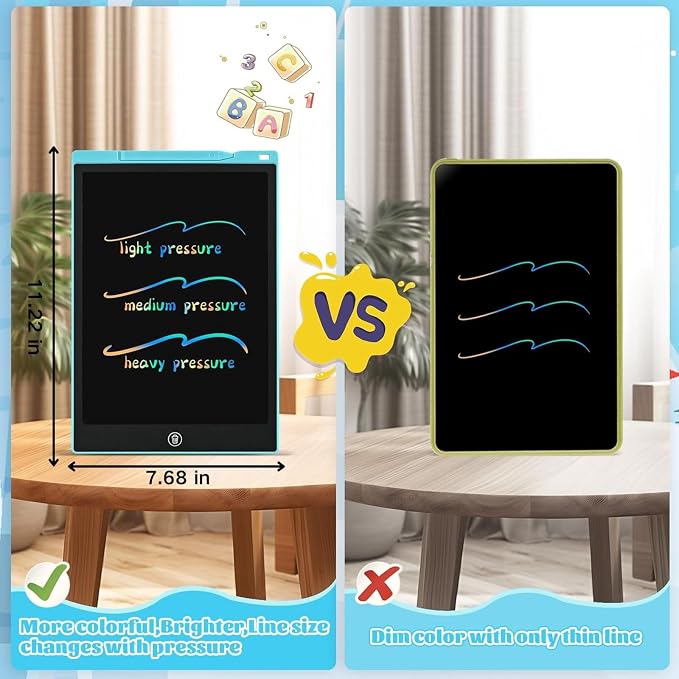 EooCoo Toys for Ages 3-8, 12 Inch LCD Writing Tablet 2 Pack, Preschool - Image 5