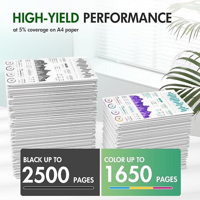 936XL 936 Ink Cartridges Combo Pack: Replacement for HP 936e Ink 936XL Black and 936 Color Combo Pack for HP OfficeJet Pro 9125e 9120e 9730e 9130 9135e 9122e 9128e 9110b 9120b 9130b 9130e Printer-DeskLoop Office