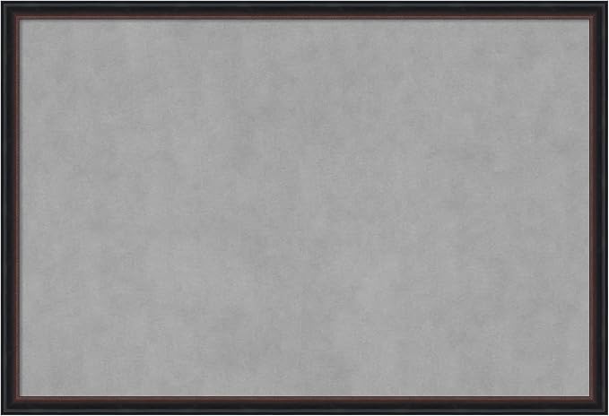 Amanti Art Black Framed Magnetic Board 26x38 Large Vision Board by AmantiArt