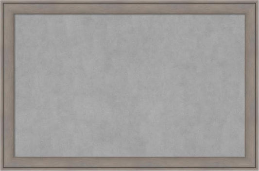 Amanti Art Grey Framed Magnetic Board 23x35 Large Vision Board by AmantiArt