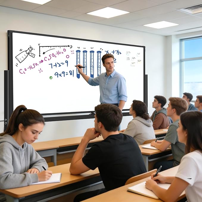 BSTPCOO Large Rolling Dry Erase Board 72 x 40, Double Sided Easel Whiteboard - Image 7