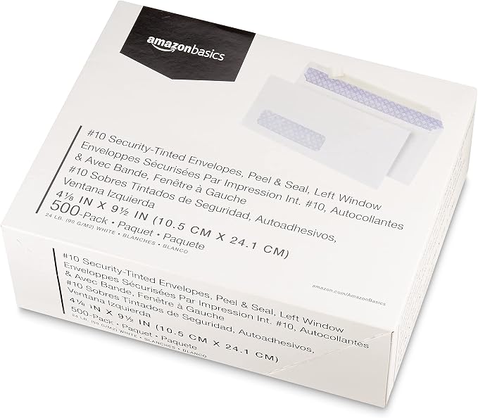 Amazon Basics #10 Security-Tinted Self-Seal Business Envelopes - Image 6