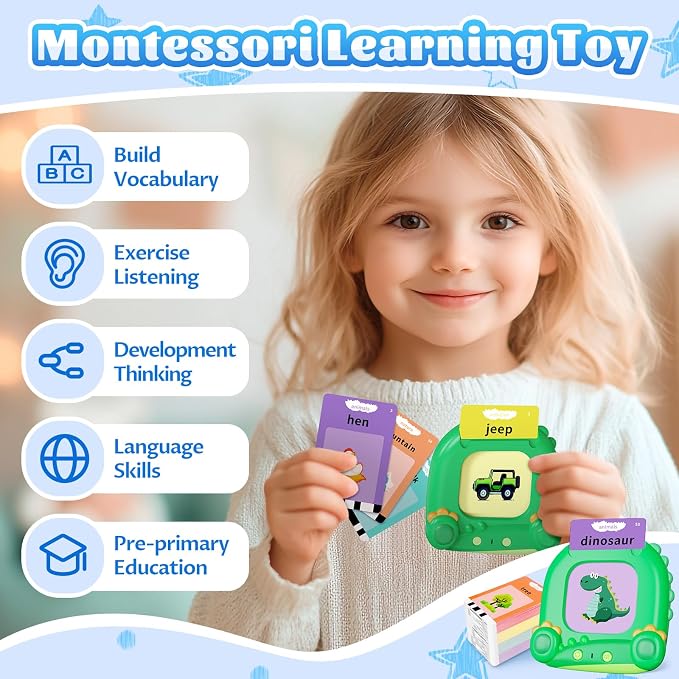 MindPal Talking Flash Cards for Toddler, Kids Learning Toys, Children's Sensory - Image 4