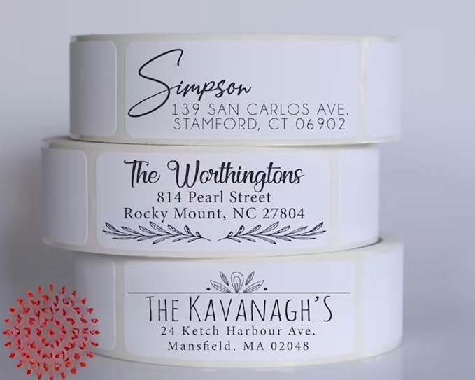 Personalized Return Address Labels by Labels