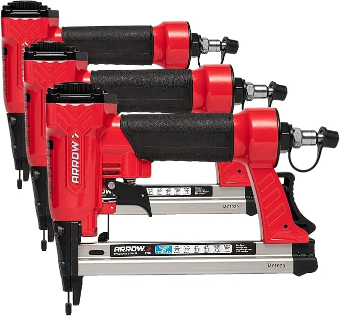 Arrow PT50 Oil-Free Pneumatic Staple Gun, Professional Heavy-Duty Stapler by ArrowToolGroup