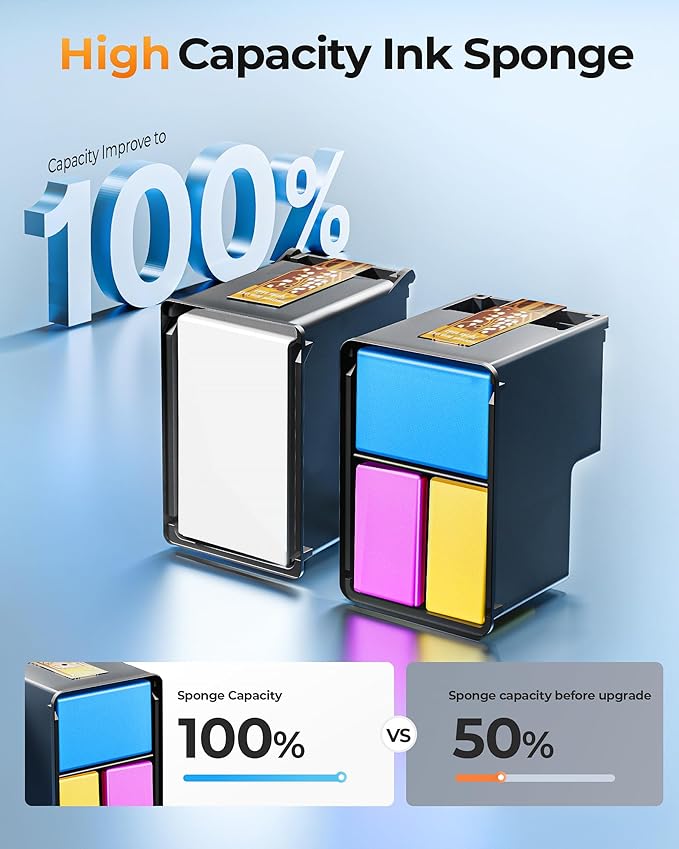 63XL Ink Cartridges Black and Color Remanufactured Replacement for HP Ink 63 for HP 63XL Ink Cartridges Combo Pack Work for HP Officejet 4650 3830 3833 5255 5258 Envy 4520 Deskjet 1112 3637 (2 Pack)-DeskLoop Office