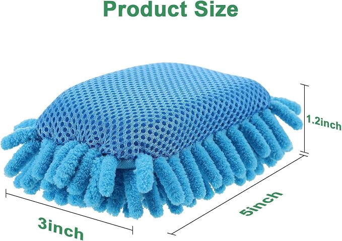 Zonon 6 Pieces Washable Microfiber Shag Dry Erase Board Eraser Microfiber Shag - Image 2