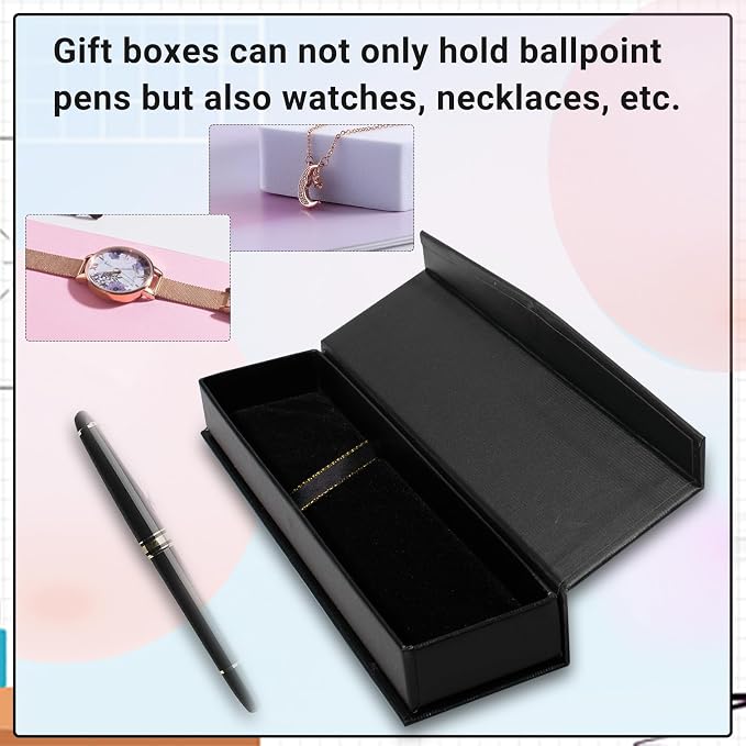 Olutacot 42 Pcs Pen Gift Boxes Empty Black Ballpoint Pen Gift Box - Image 3