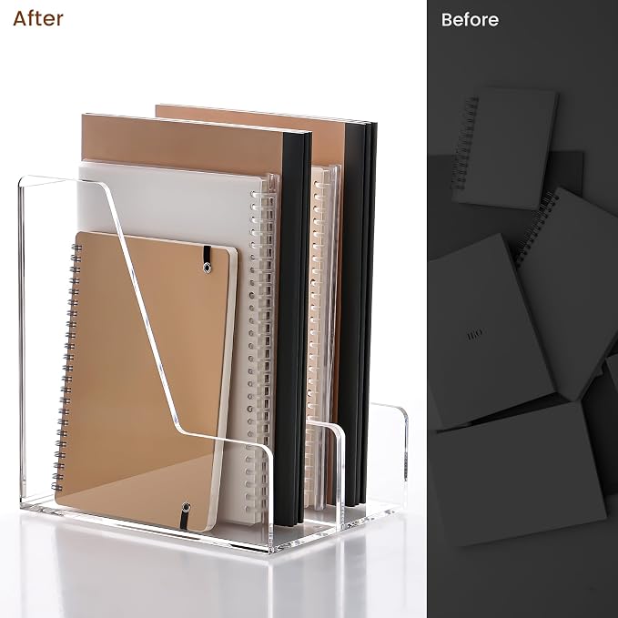 YUXUN Acrylic Magazine File Holder - Image 6