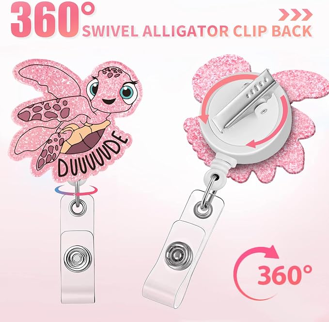 Aoryalps DUUUUUDE Retractable Badge Reel Holder Retractable - Image 4