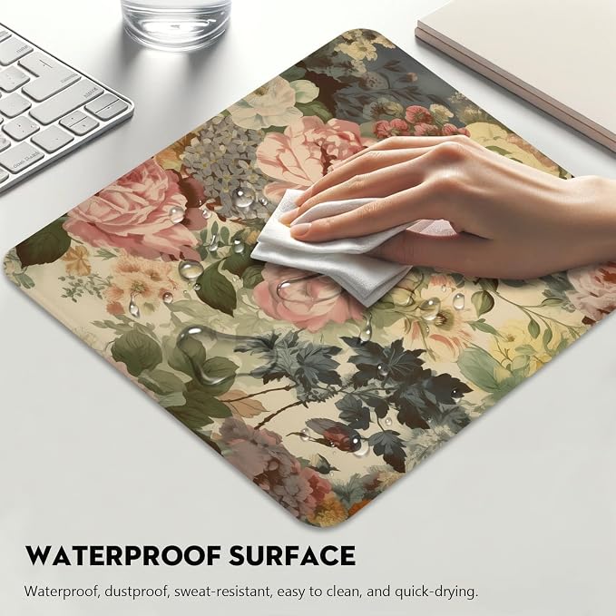 Elegant Watercolor Floral Mouse Pad - Image 4