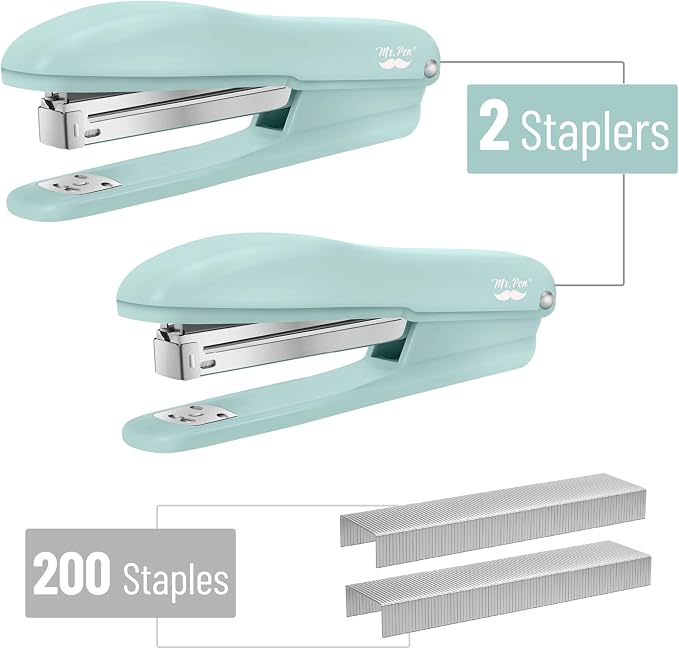 Mr. Pen- Office Stapler with Staples, 2 Pack, 200 Staples 1/4" | 20 Sheet - Image 2