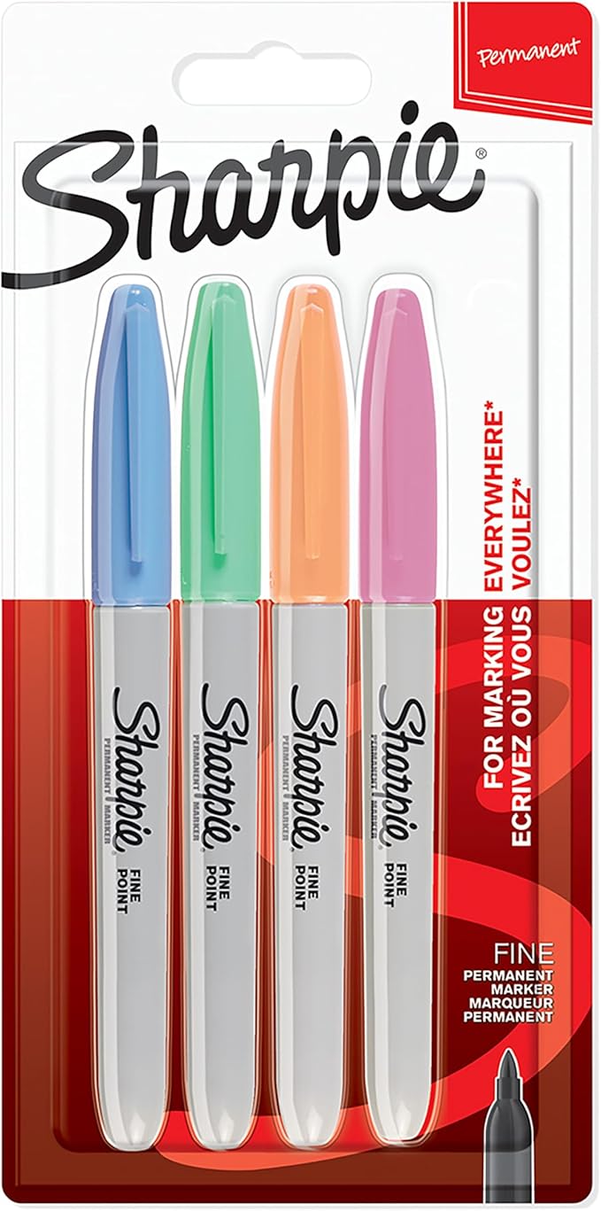 Sharpie Permanent Marker Set | Limited Edition Colour Assortment | Fine Point | by Unknown