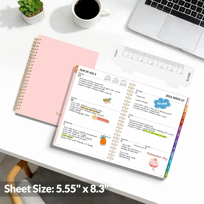SUNEE Academic Planner 2026-2027 – Weekly & Monthly Planner, July 2026 to June - Image 6