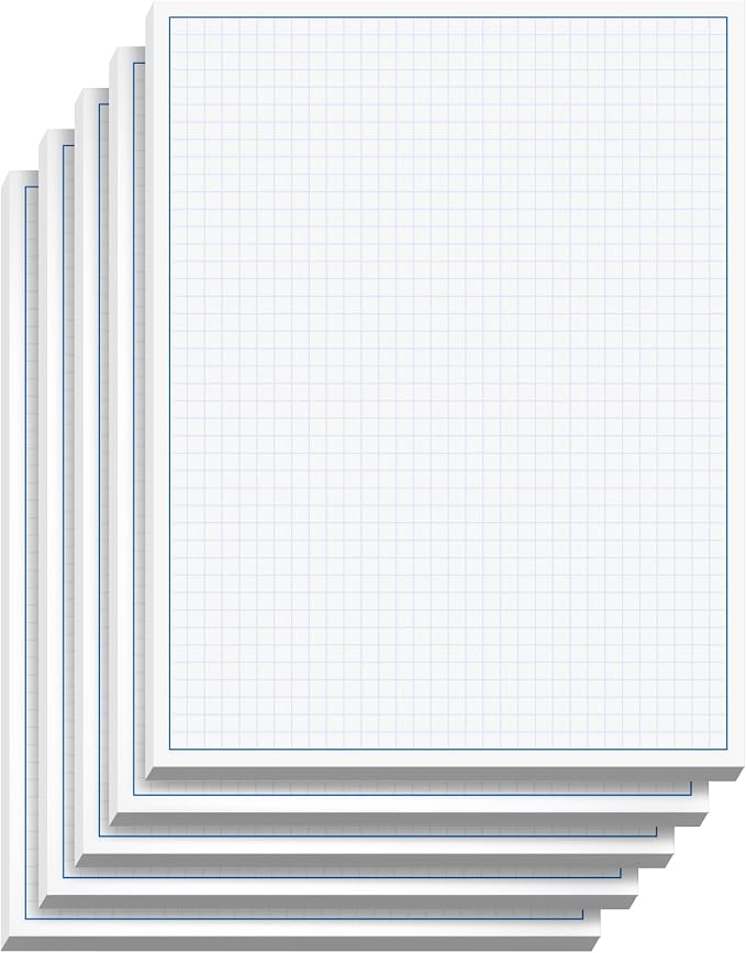 Graph Paper Pad for Blueprint Drawings, Engineering Drawing, and Planning by NextDayLabels