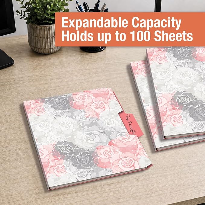 Current Charcoal & Coral File Folders Value Pack - Image 6